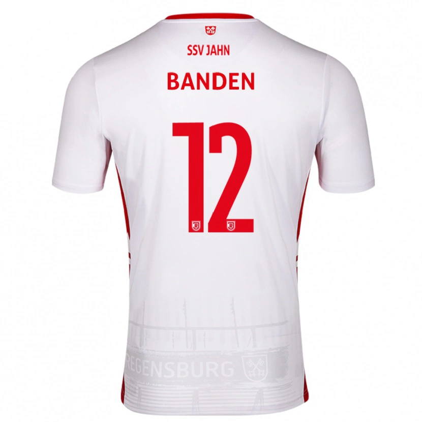 Danxen Niño Camiseta Ante Banden #12 Blanco Rojo 1ª Equipación 2025/26 La Camisa México