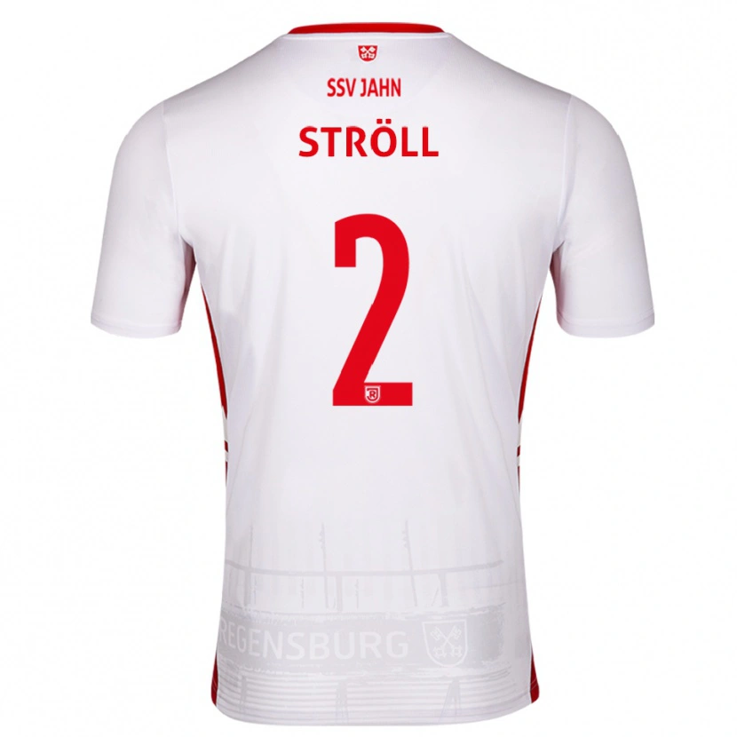 Danxen Niño Camiseta Maurice Ströll #2 Blanco Rojo 1ª Equipación 2025/26 La Camisa México