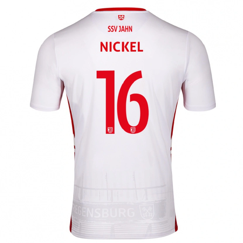 Danxen Niño Camiseta Marlon Nickel #16 Blanco Rojo 1ª Equipación 2025/26 La Camisa México