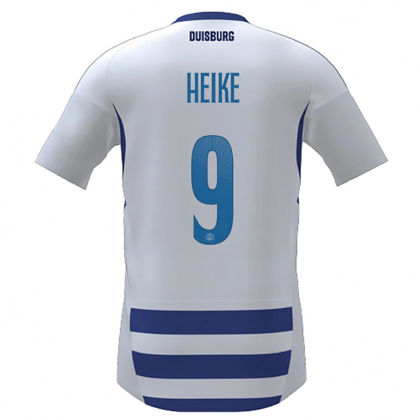 Danxen Niño Camiseta Tim Heike #9 Blanco Azul 1ª Equipación 2025/26 La Camisa México