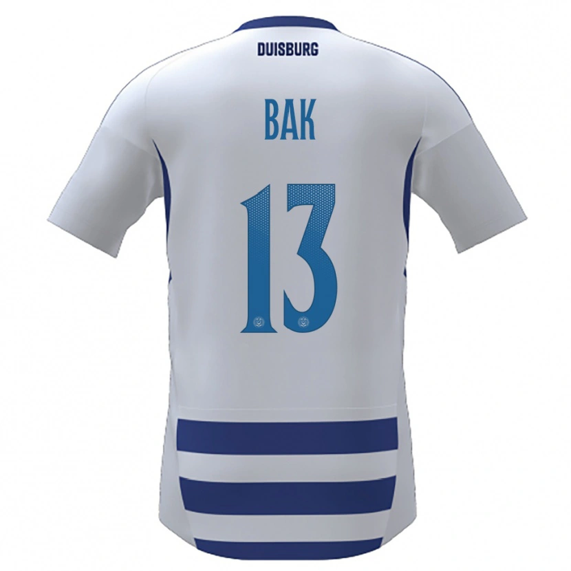 Danxen Niño Camiseta Jolina Bak #13 Blanco Azul 1ª Equipación 2025/26 La Camisa México