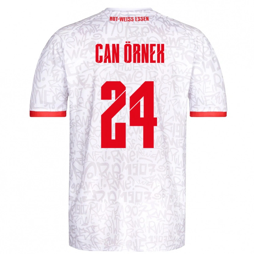 Danxen Niño Camiseta Eray Can Örnek #24 Blanco Rojo 1ª Equipación 2025/26 La Camisa México