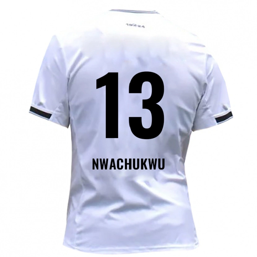 Danxen Niño Camiseta Isaak Nwachukwu #13 Blanco Rojo 1ª Equipación 2025/26 La Camisa México