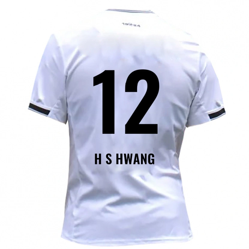 Danxen Niño Camiseta Seung-Ho Hwang #12 Blanco Rojo 1ª Equipación 2025/26 La Camisa México