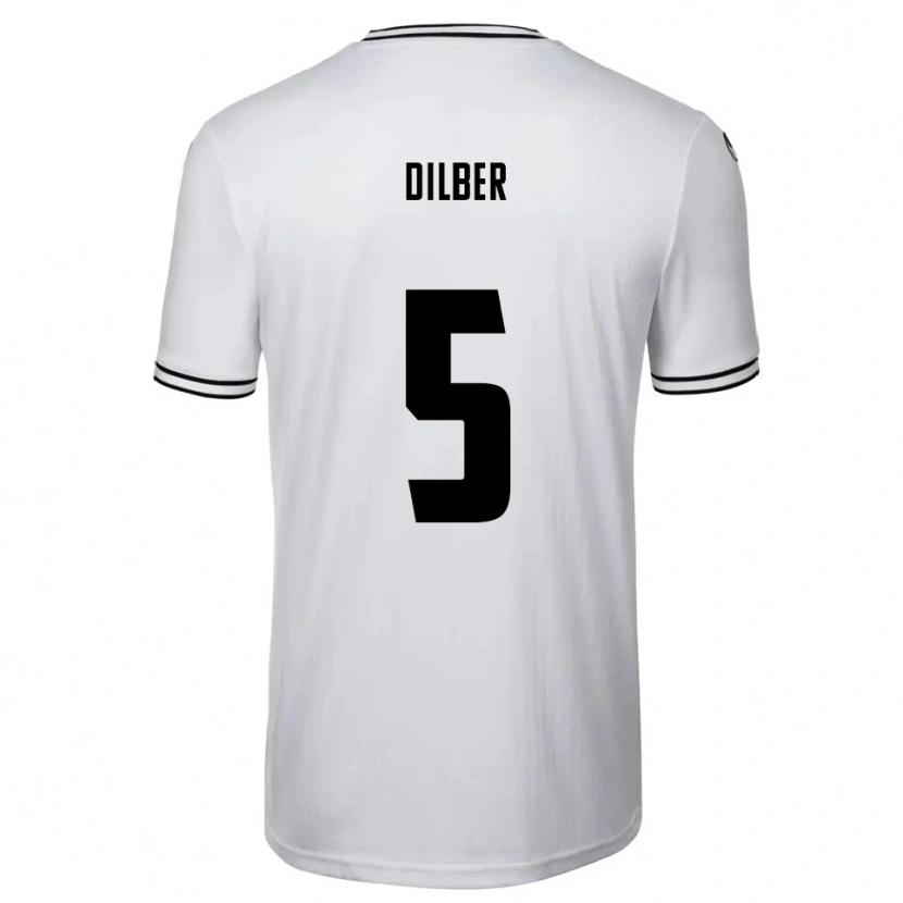 Danxen Niño Camiseta Mirko Dilber #5 Blanco Negro 1ª Equipación 2025/26 La Camisa México