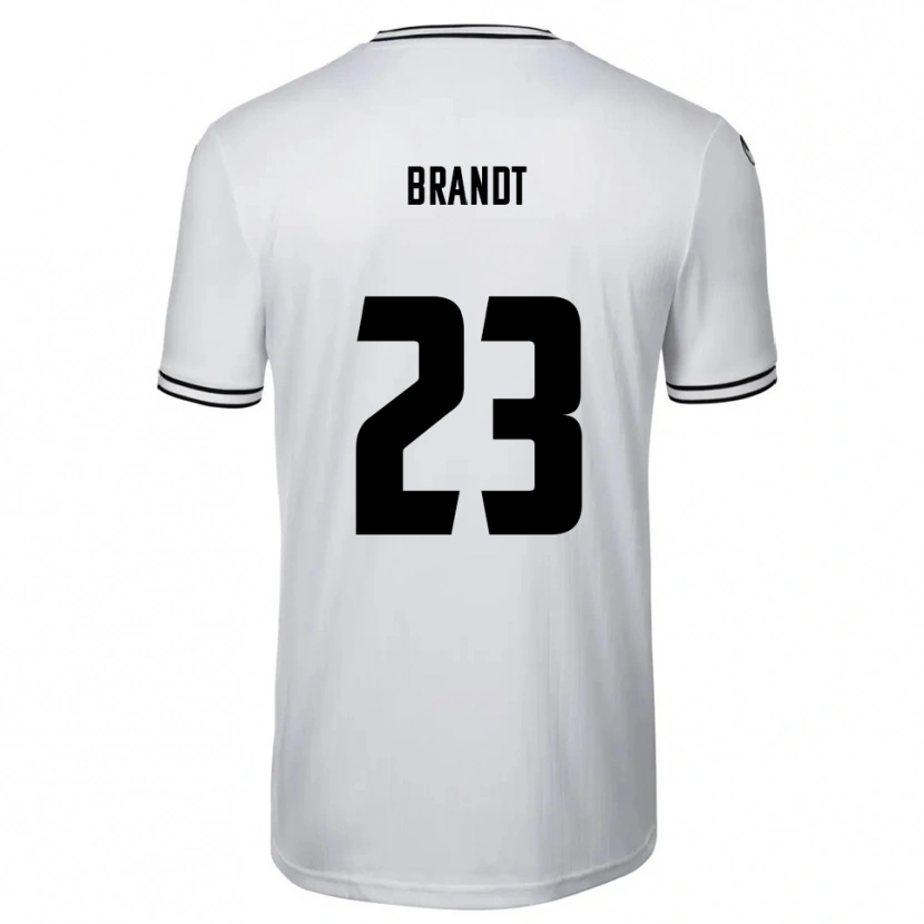 Danxen Niño Camiseta Max Brandt #23 Blanco Negro 1ª Equipación 2025/26 La Camisa México