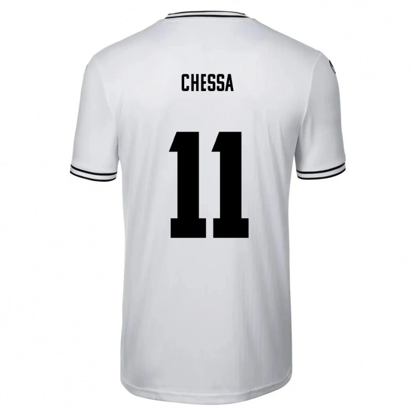 Danxen Niño Camiseta Dennis Chessa #11 Blanco Negro 1ª Equipación 2025/26 La Camisa México