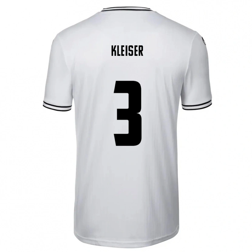 Danxen Niño Camiseta Noah Kleiser #3 Blanco Negro 1ª Equipación 2025/26 La Camisa México