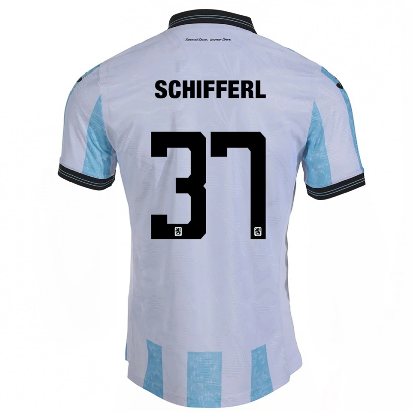 Danxen Niño Camiseta Raphael Schifferl #37 Blanco Azul Cielo 1ª Equipación 2025/26 La Camisa México