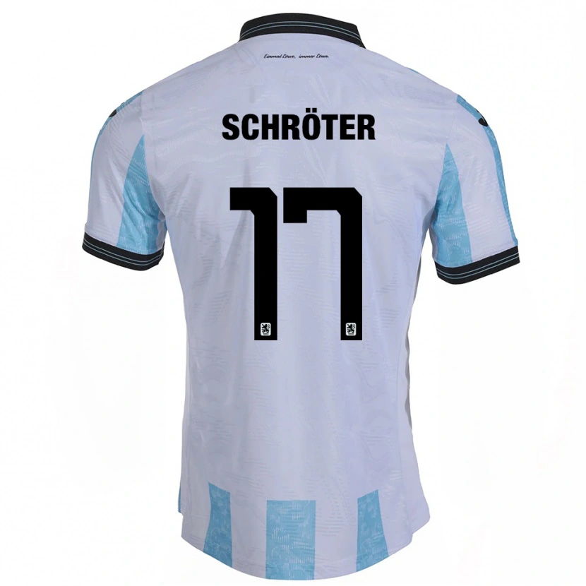 Danxen Niño Camiseta Morris Schröter #17 Blanco Azul Cielo 1ª Equipación 2025/26 La Camisa México