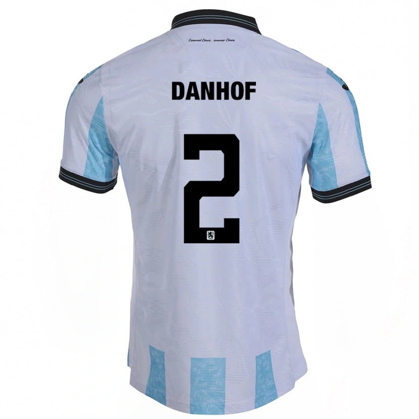 Danxen Niño Camiseta Tim Danhof #2 Blanco Azul Cielo 1ª Equipación 2025/26 La Camisa México