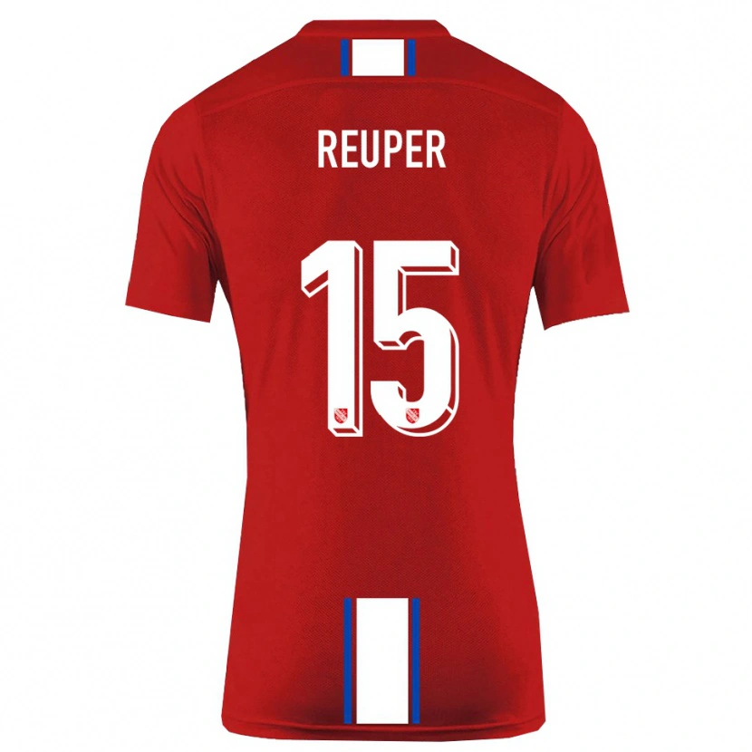 Danxen Niño Camiseta Tim Reuper #15 Rojo Blanco 1ª Equipación 2025/26 La Camisa México
