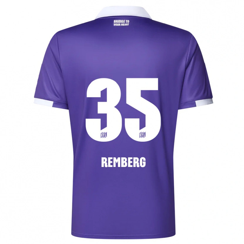 Danxen Niño Camiseta Mats Remberg #35 Púrpura Blanco 1ª Equipación 2025/26 La Camisa México