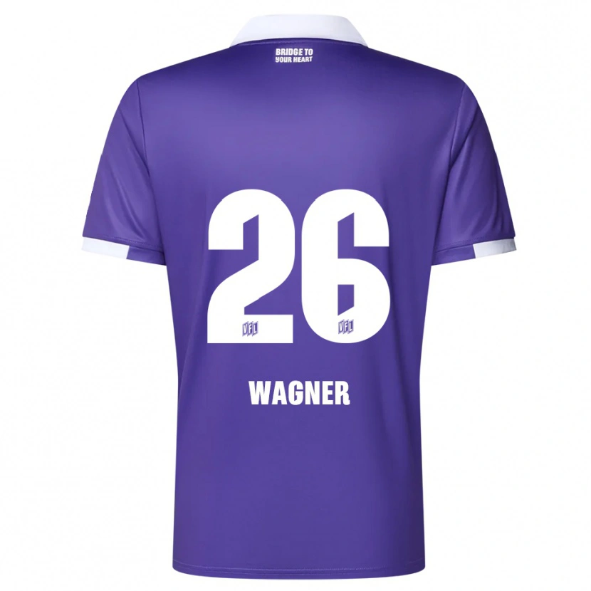 Danxen Niño Camiseta Fridolin Wagner #26 Púrpura Blanco 1ª Equipación 2025/26 La Camisa México