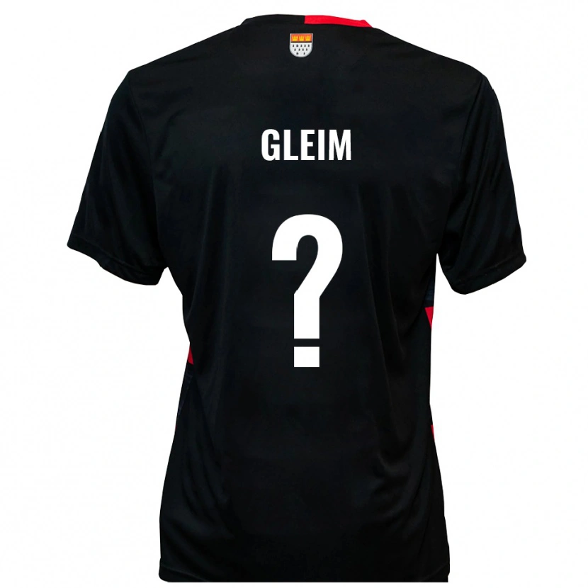 Danxen Niño Camiseta Rebecca Gleim #0 Negro Rojo 1ª Equipación 2025/26 La Camisa México