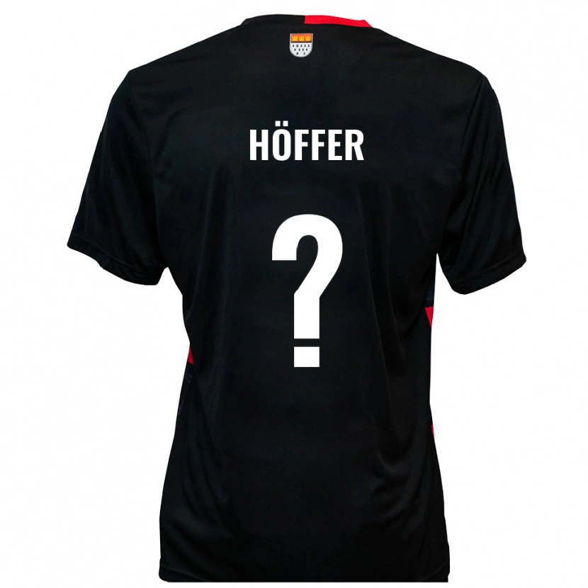 Danxen Niño Camiseta Chantal Höffer #0 Negro Rojo 1ª Equipación 2025/26 La Camisa México