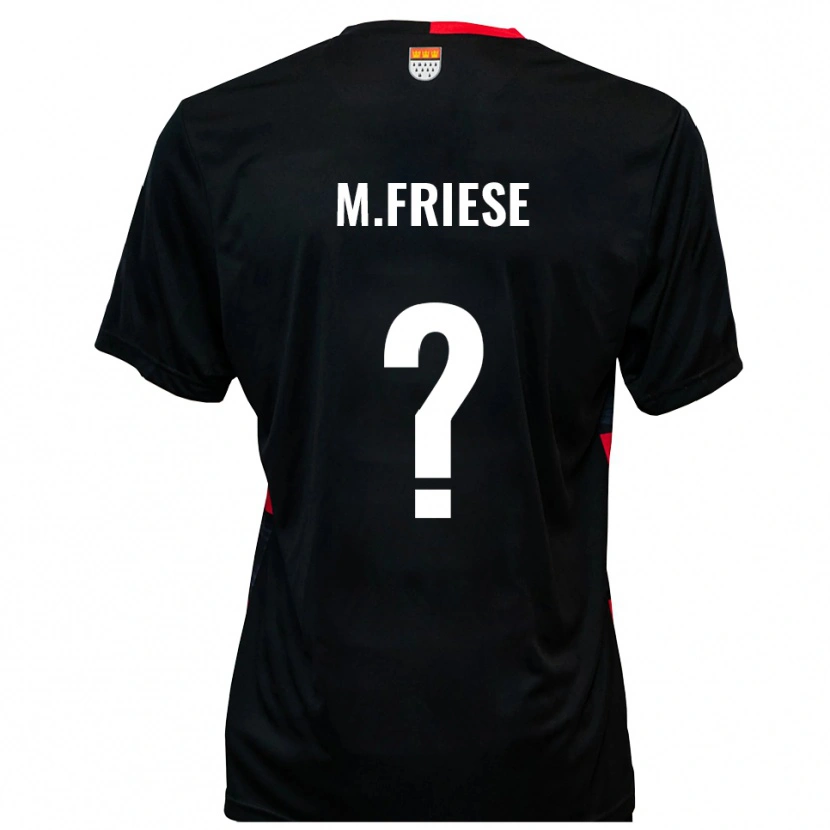 Danxen Niño Camiseta Lara Maria Friese #0 Negro Rojo 1ª Equipación 2025/26 La Camisa México