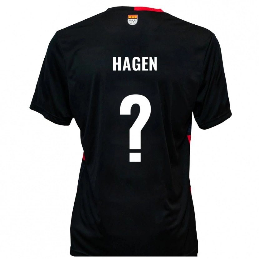 Danxen Niño Camiseta Jacqueline Katharina Hagen #0 Negro Rojo 1ª Equipación 2025/26 La Camisa México