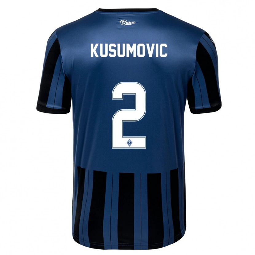Danxen Niño Camiseta Sami Kusumovic #2 Azul Gris Negro 1ª Equipación 2025/26 La Camisa México