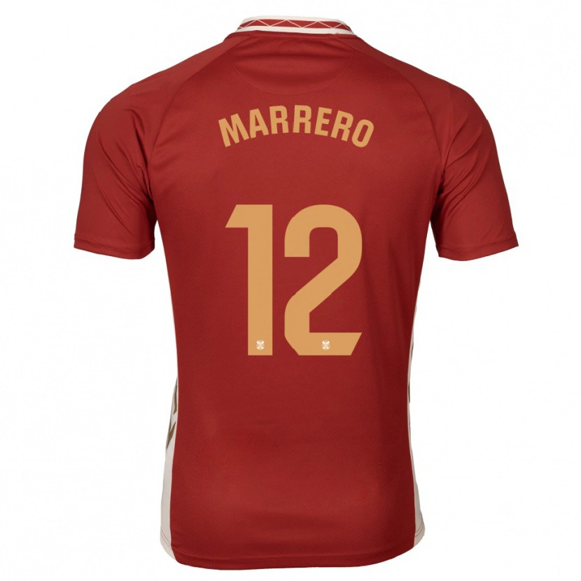 Danxen Niño Camiseta Marcos Marrero #12 Borgoña Dorado 2ª Equipación 2025/26 La Camisa México