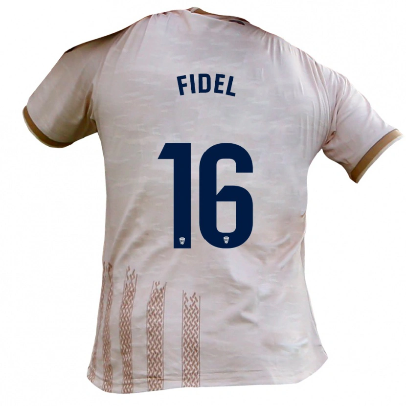 Danxen Niño Camiseta Fidel #16 Blanquecino Marrón 2ª Equipación 2025/26 La Camisa México