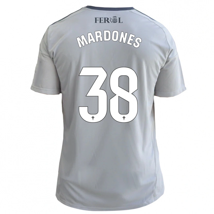 Danxen Niño Camiseta Alvaro Mardones #38 Gris Plata 2ª Equipación 2025/26 La Camisa México