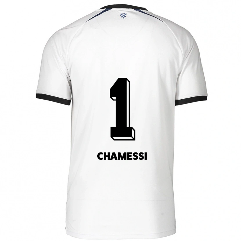 Danxen Niño Camiseta Ian Chamessi #1 Blanco Negro 2ª Equipación 2025/26 La Camisa México