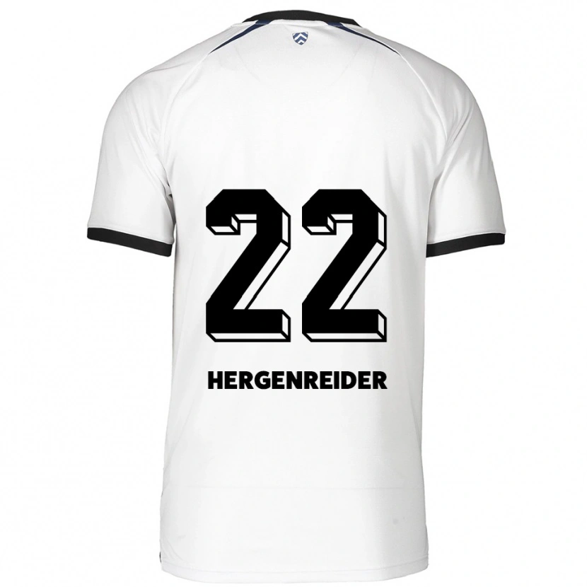 Danxen Niño Camiseta Lennart Hergenreider #22 Blanco Negro 2ª Equipación 2025/26 La Camisa México