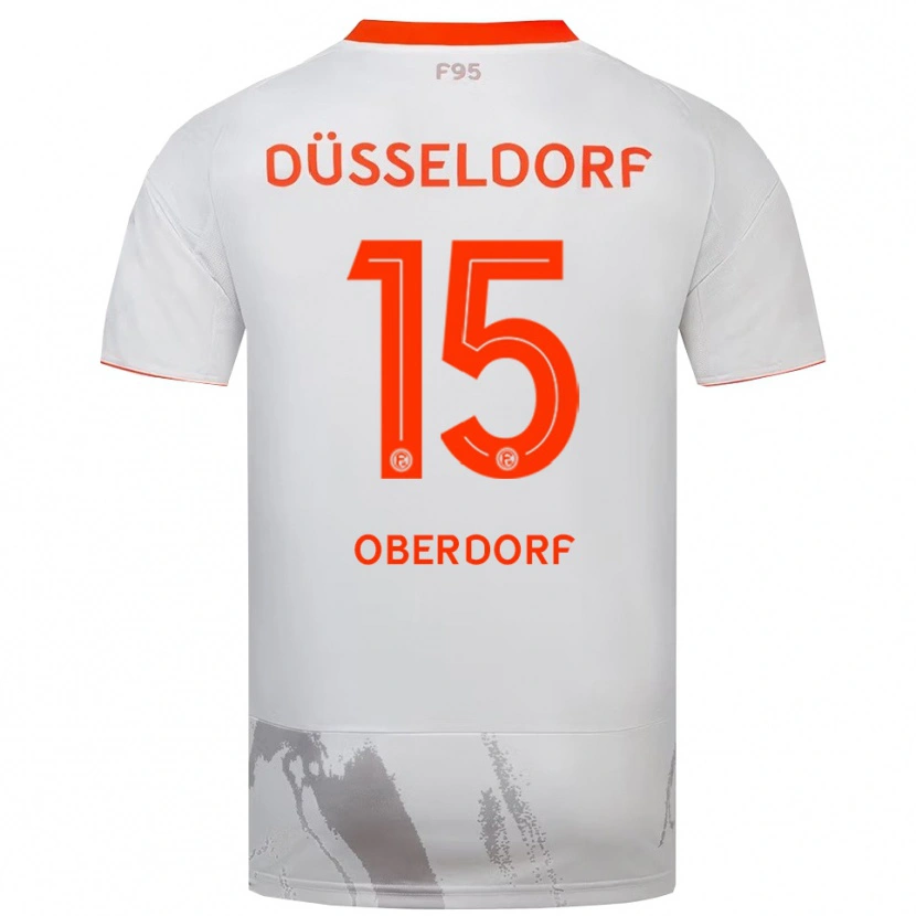 Danxen Niño Camiseta Tim Oberdorf #15 Blanco Naranja 2ª Equipación 2025/26 La Camisa México