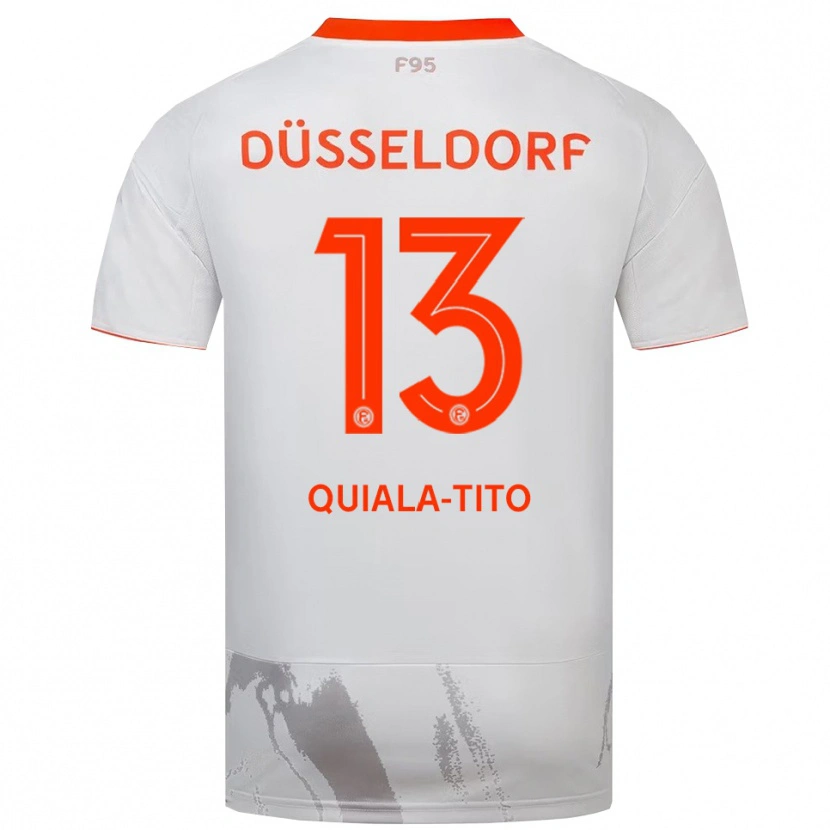 Danxen Niño Camiseta Darin Quiala-Tito #13 Blanco Naranja 2ª Equipación 2025/26 La Camisa México