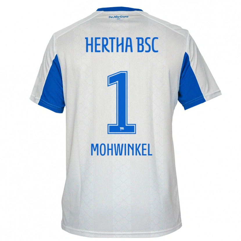 Danxen Niño Camiseta Maximilian Mohwinkel #1 Blanco Azul 2ª Equipación 2025/26 La Camisa México