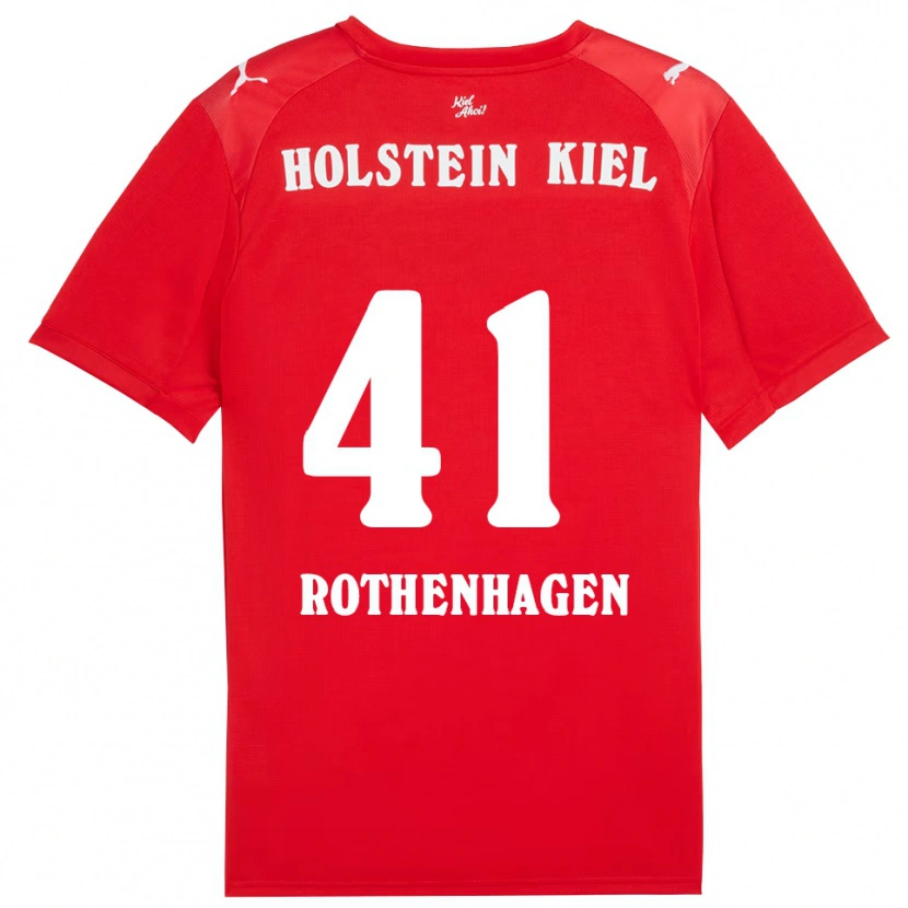 Danxen Niño Camiseta Lio Rothenhagen #41 Rojo Azul 2ª Equipación 2025/26 La Camisa México