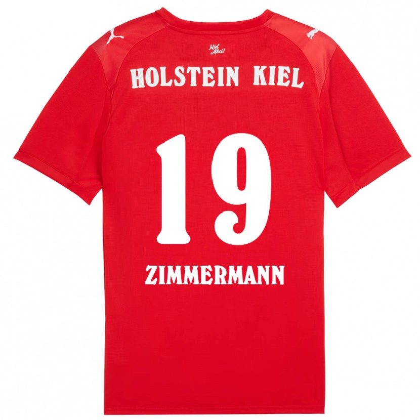 Danxen Niño Camiseta Luiza Zimmermann #19 Rojo Azul 2ª Equipación 2025/26 La Camisa México