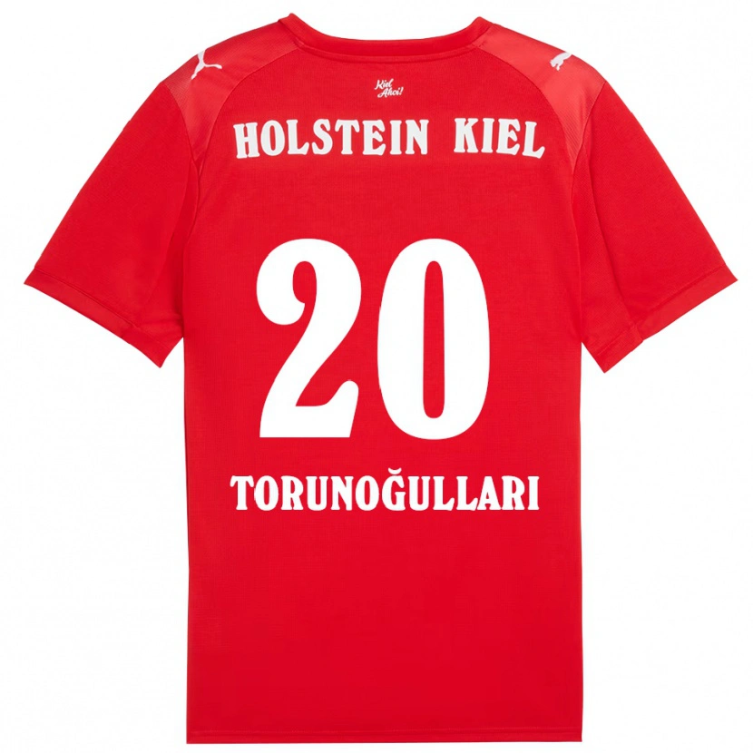 Danxen Niño Camiseta Emin Torunoğulları #20 Rojo Azul 2ª Equipación 2025/26 La Camisa México