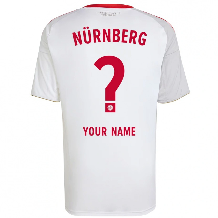 Danxen Niño Camiseta Su Nombre #0 Blanco Rojo 2ª Equipación 2025/26 La Camisa México