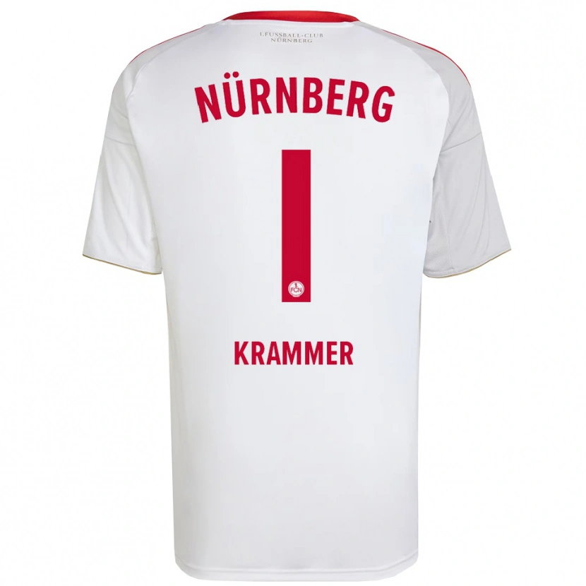Danxen Niño Camiseta Kristin Krammer #1 Blanco Rojo 2ª Equipación 2025/26 La Camisa México