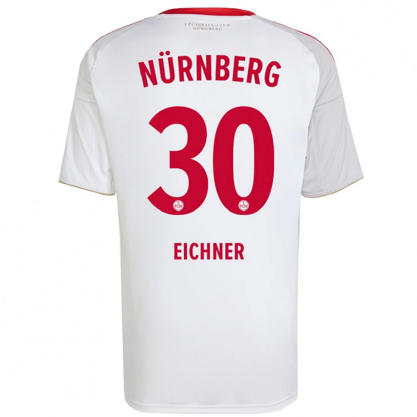 Danxen Niño Camiseta Benjamin Eichner #30 Blanco Rojo 2ª Equipación 2025/26 La Camisa México
