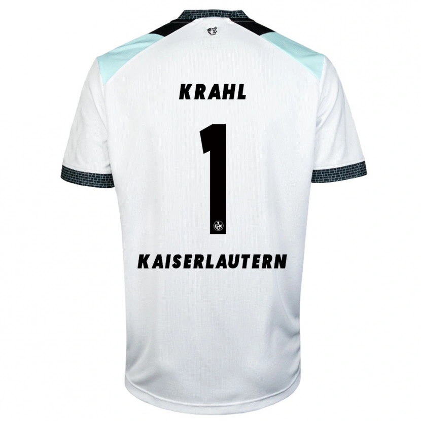 Danxen Niño Camiseta Julian Krahl #1 Blanco Negro 2ª Equipación 2025/26 La Camisa México