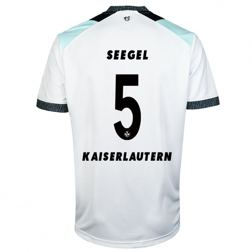 Danxen Niño Camiseta Mika Seegel #5 Blanco Negro 2ª Equipación 2025/26 La Camisa México