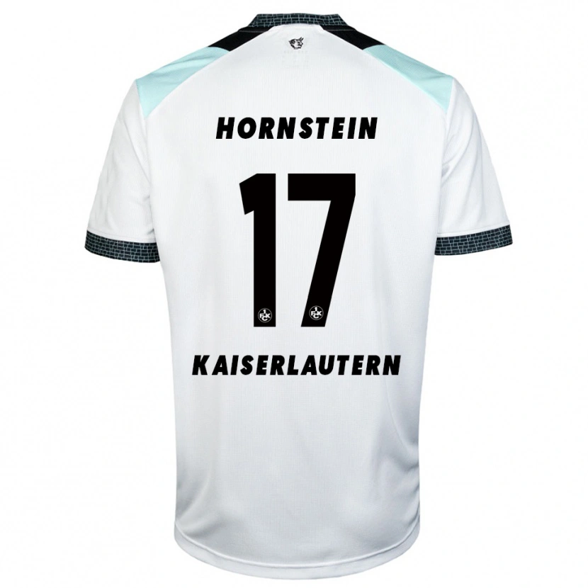 Danxen Niño Camiseta Joel Hornstein #17 Blanco Negro 2ª Equipación 2025/26 La Camisa México