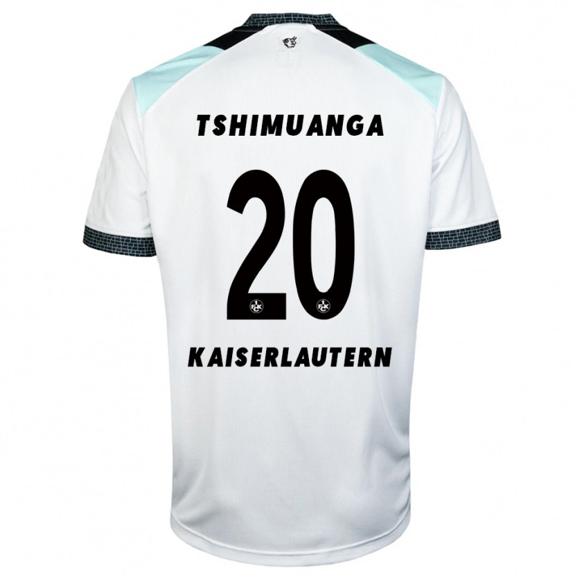 Danxen Niño Camiseta Aaron Tshimuanga #20 Blanco Negro 2ª Equipación 2025/26 La Camisa México