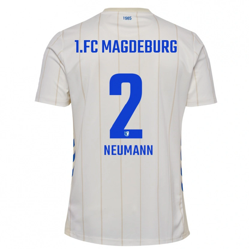 Danxen Niño Camiseta Lena Neumann #2 Blanco Azul 2ª Equipación 2025/26 La Camisa México