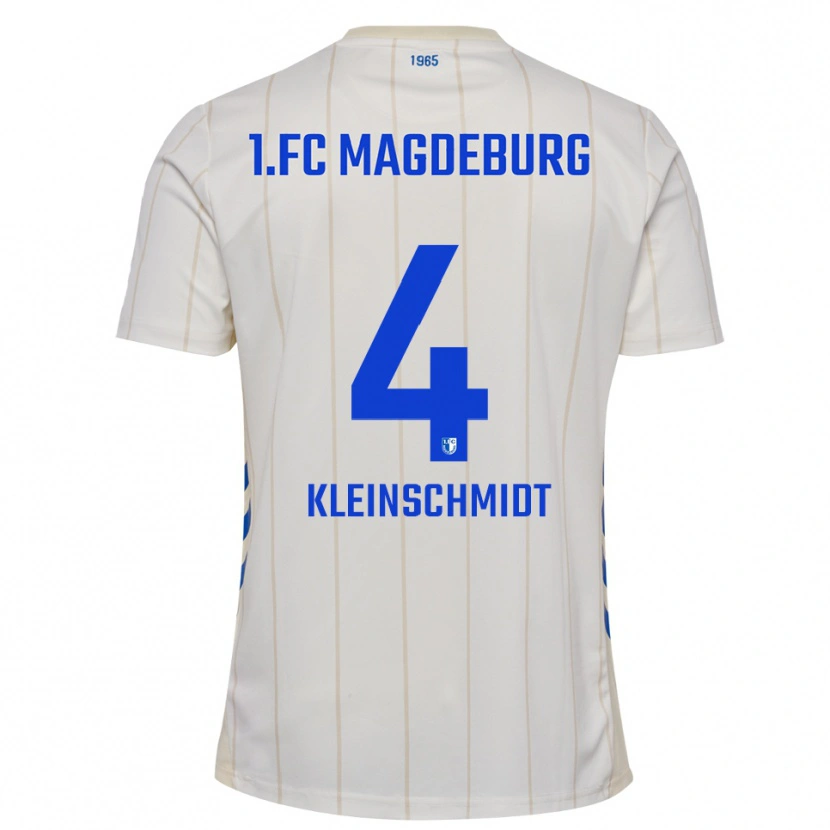 Danxen Niño Camiseta Max Kleinschmidt #4 Blanco Azul 2ª Equipación 2025/26 La Camisa México