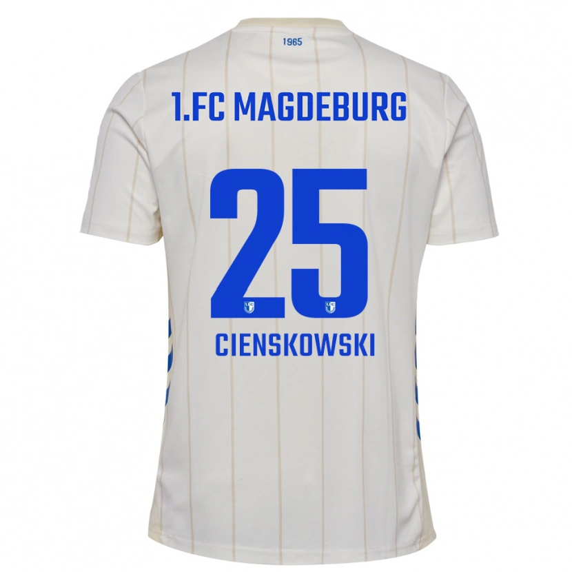 Danxen Niño Camiseta Amy Cienskowski #25 Blanco Azul 2ª Equipación 2025/26 La Camisa México