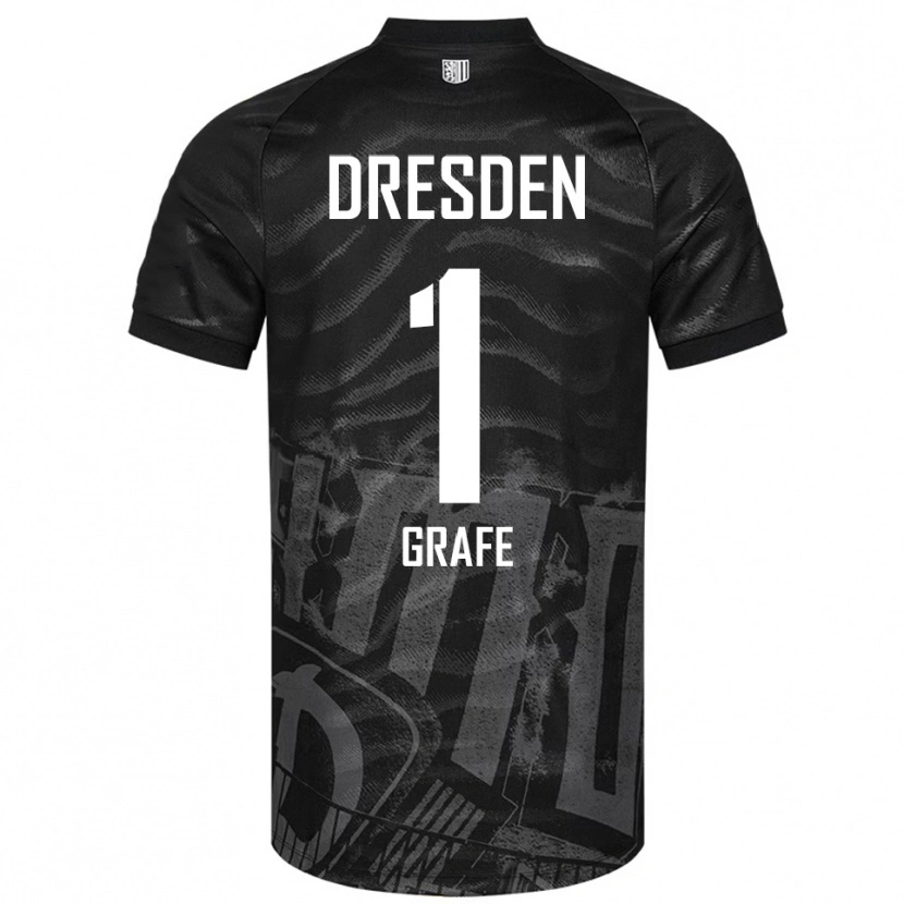 Danxen Niño Camiseta Marlon Grafe #1 Negro Gris 2ª Equipación 2025/26 La Camisa México