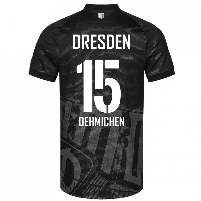 Danxen Niño Camiseta Julius Oehmichen #15 Negro Gris 2ª Equipación 2025/26 La Camisa México