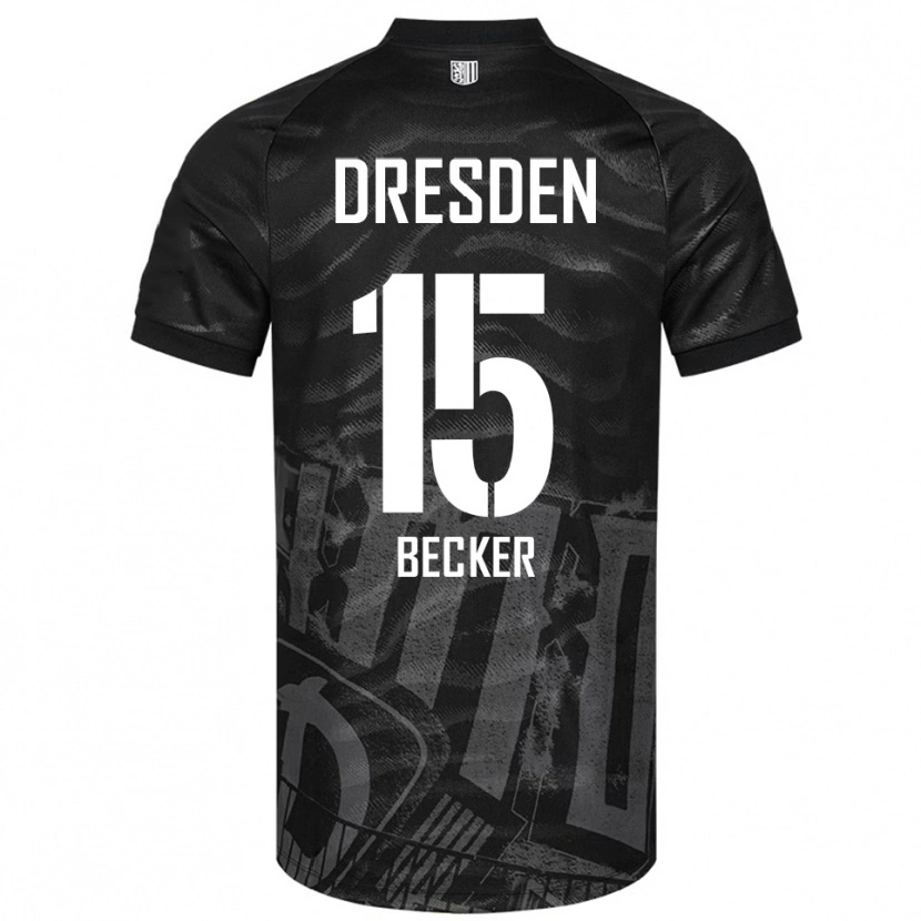 Danxen Niño Camiseta Rochael Becker #15 Negro Gris 2ª Equipación 2025/26 La Camisa México