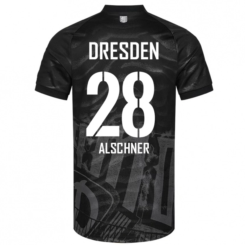 Danxen Niño Camiseta Felix Alschner #28 Negro Gris 2ª Equipación 2025/26 La Camisa México