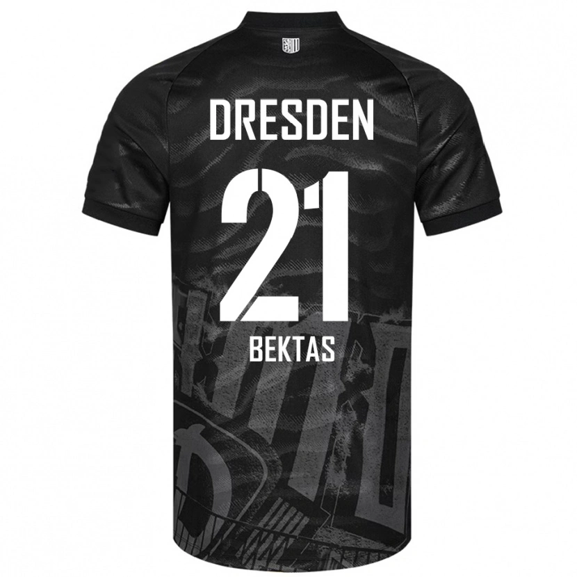 Danxen Niño Camiseta Tünay Bektas #21 Negro Gris 2ª Equipación 2025/26 La Camisa México