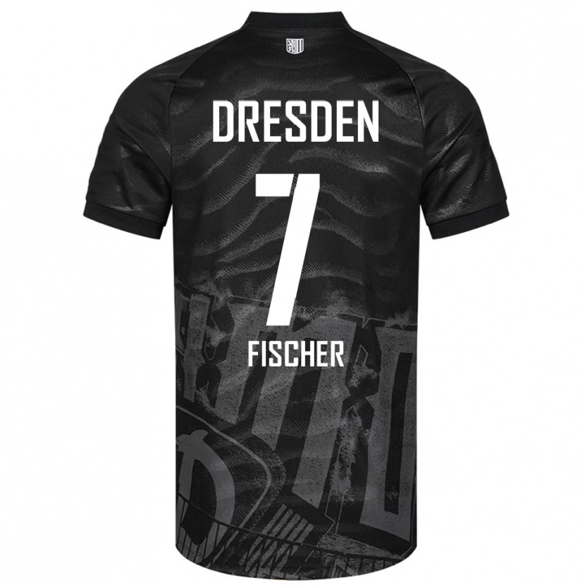 Danxen Niño Camiseta Marc Fischer #7 Negro Gris 2ª Equipación 2025/26 La Camisa México